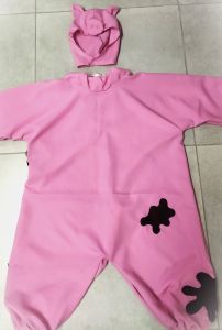 Kids Costumes to Hire - Pig playing in mud - Onesie & Headpce  - Child